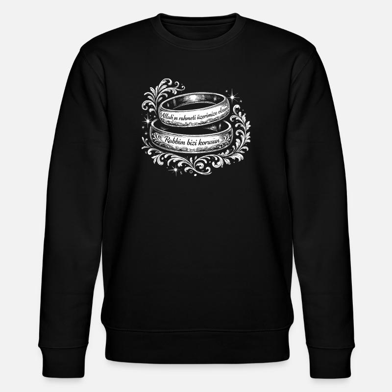 Evlenmek - Stanley/Stella Unisex Bio-Sweatshirt CHANGER  - Schwarz