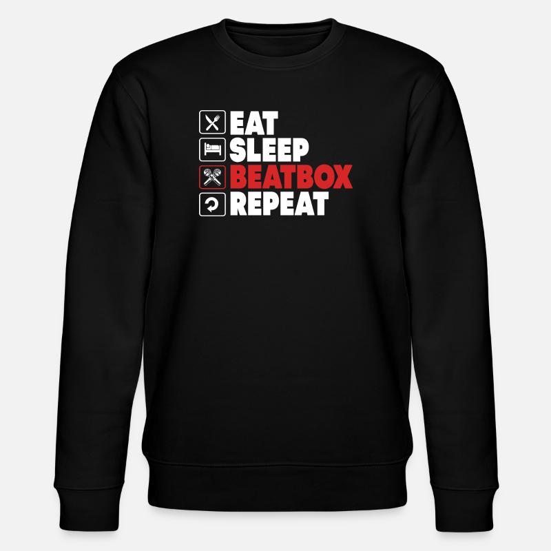 Beatbox - Stanley/Stella Unisex Bio-Sweatshirt CHANGER  - Schwarz