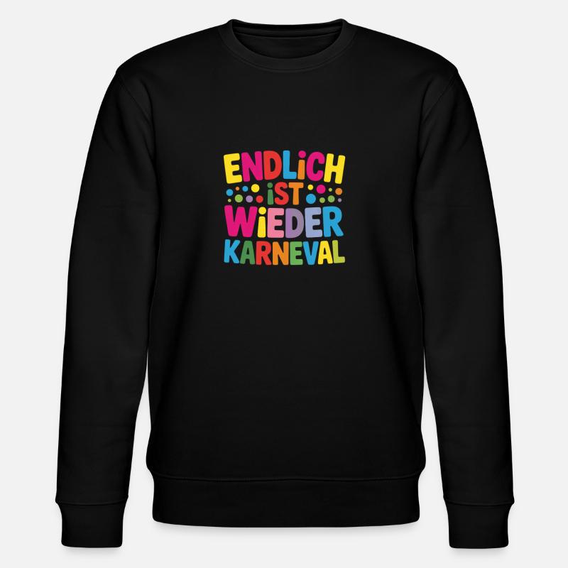 Karneval Kostüm  - Stanley/Stella Unisex Bio-Sweatshirt CHANGER  - Schwarz