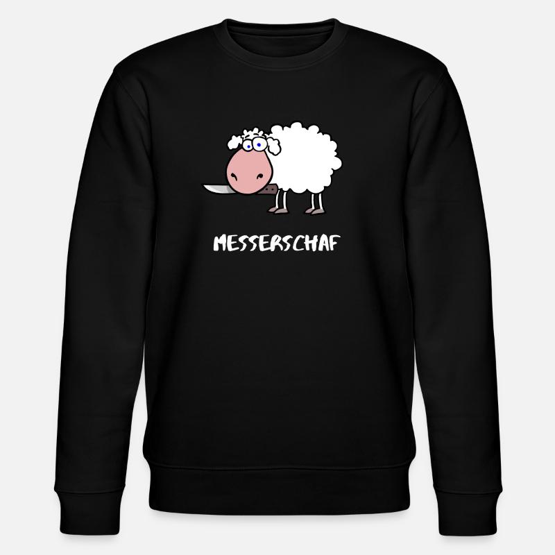 Messerschaf - Stanley/Stella Unisex Bio-Sweatshirt CHANGER  - Schwarz