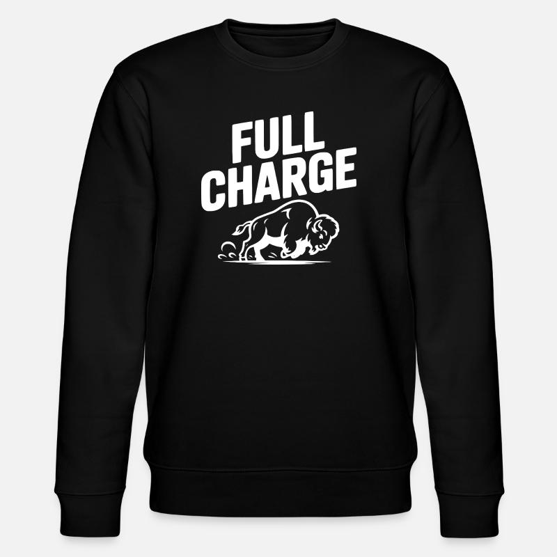 volle Ladung - Stanley/Stella Unisex Bio-Sweatshirt CHANGER  - Schwarz