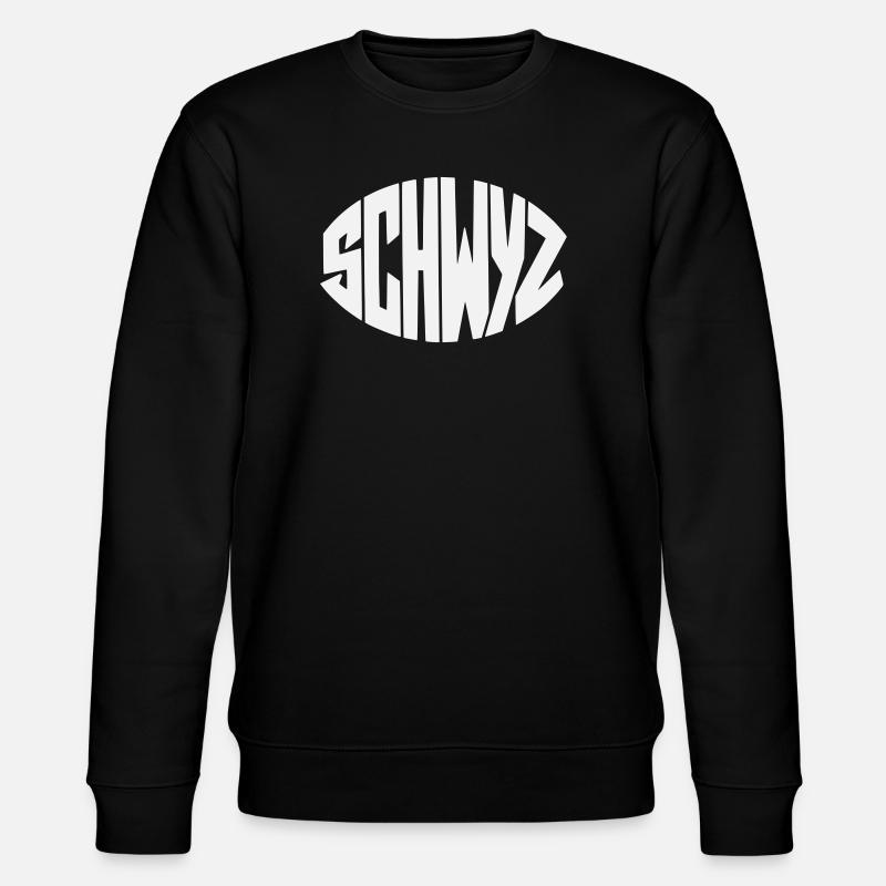 Police géométrique de Schwyz - Sweat bio CHANGER Stanley/Stella Unisexe - noir