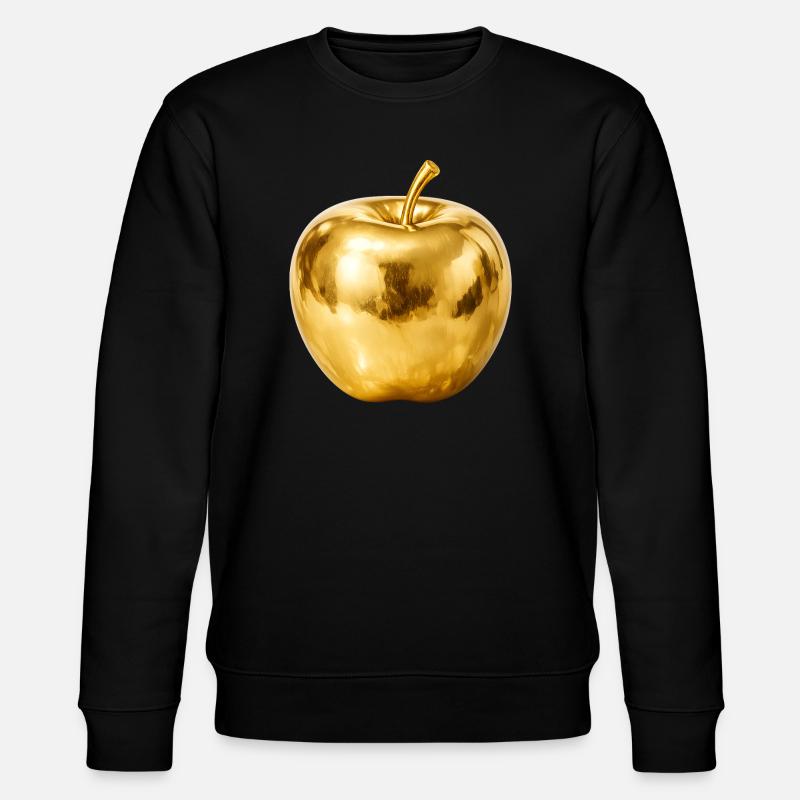 Goldener Apfel – Premium Shine - Stanley/Stella Unisex Bio-Sweatshirt CHANGER  - Schwarz