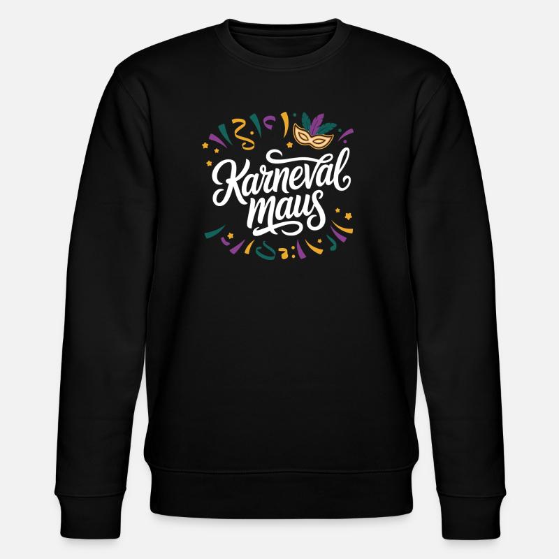 Karnevalmaus - Stanley/Stella Unisex Bio-Sweatshirt CHANGER  - Schwarz