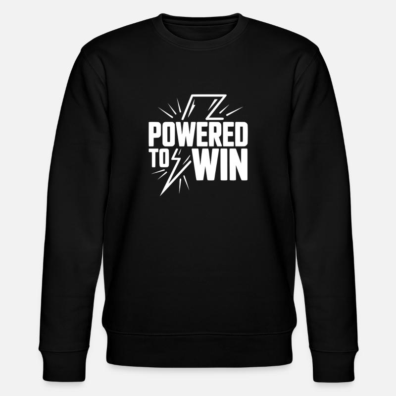 Powered to Win - Stanley/Stella Unisex Bio-Sweatshirt CHANGER  - Schwarz