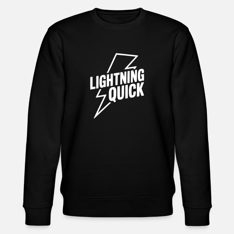 Lightning Quick - Stanley/Stella CHANGER Unisex Organic Sweatshirt - black