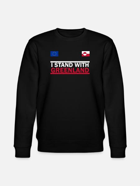 I Stand With Greenland - Stanley/Stella CHANGER Unisex Organic Sweatshirt - black