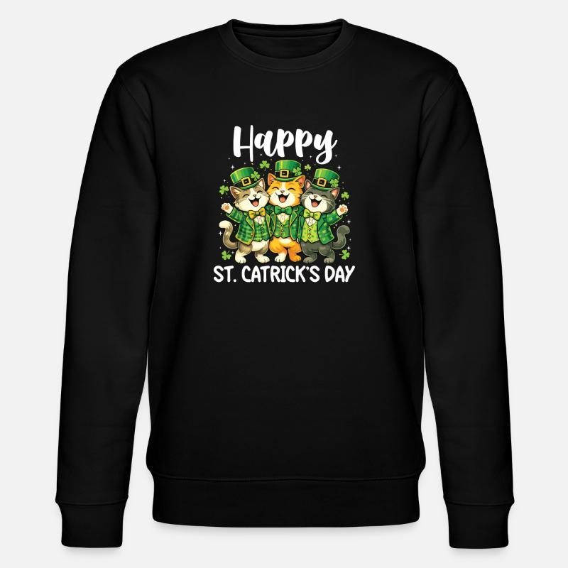 Joyeuse Saint-Patrick Irlandais - Saint-Patrick - Sweat bio CHANGER Stanley/Stella Unisexe - noir