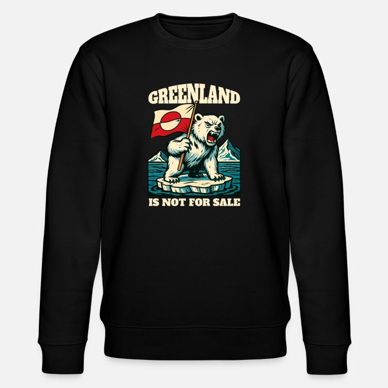 Le Groenland n’est pas à vendre - Sweat bio CHANGER Stanley/Stella Unisexe - noir