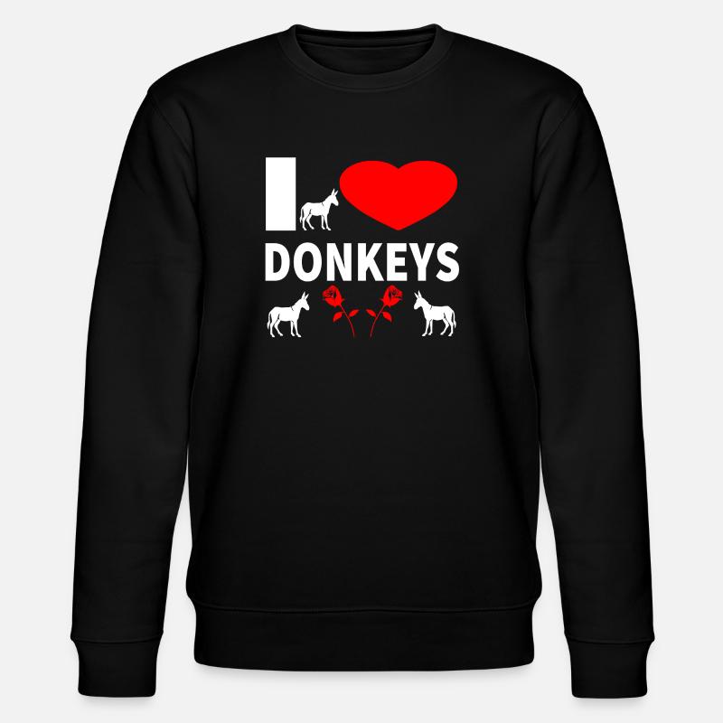 âne - Sweat bio CHANGER Stanley/Stella Unisexe - noir