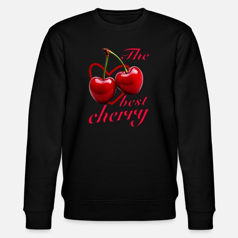KIRSCHEN The best cherry - Stanley/Stella Unisex Bio-Sweatshirt CHANGER  - Schwarz