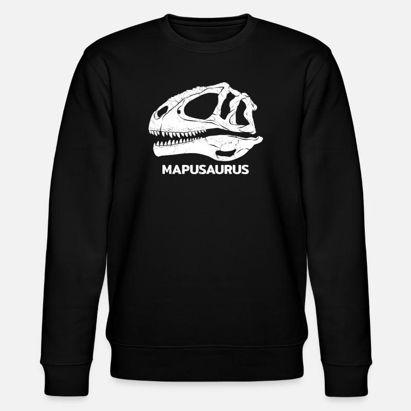 Mapusaurus Schädel Fossil - Stanley/Stella Unisex Bio-Sweatshirt CHANGER  - Schwarz