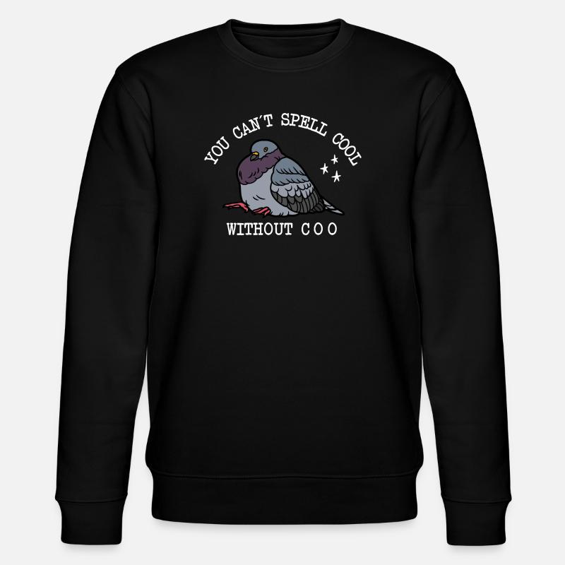 Taube Can’t Spell Cool - Stanley/Stella Unisex Bio-Sweatshirt CHANGER  - Schwarz