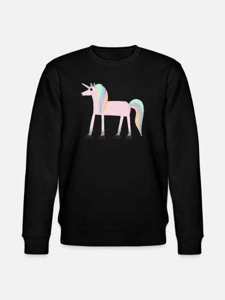 Unicorn_rollerSKate - Stanley/Stella Unisex Bio-Sweatshirt CHANGER - Schwarz