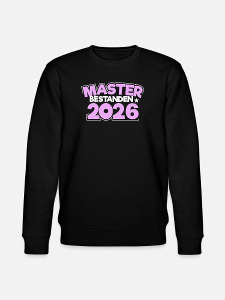 Master 2026 Graduation Graduation - Stanley/Stella CHANGER Unisex Organic Sweatshirt - black