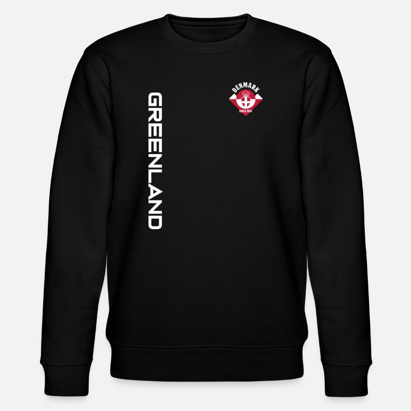 GRÖNLAND DÄNEMARK | SEIT 1814 - Stanley/Stella Unisex Bio-Sweatshirt CHANGER  - Schwarz
