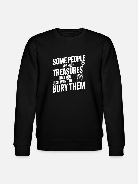 Some People are such Treasures - Stanley/Stella CHANGER Unisex Organic Sweatshirt - black