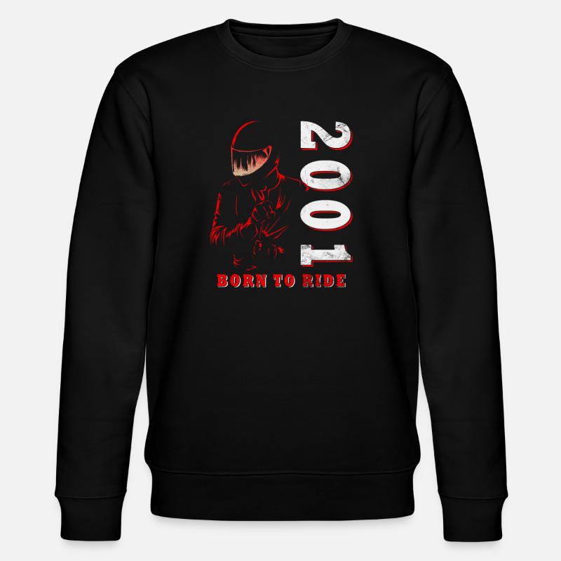 25e anniversaire motard motard 2001 - Sweat bio CHANGER Stanley/Stella Unisexe - noir
