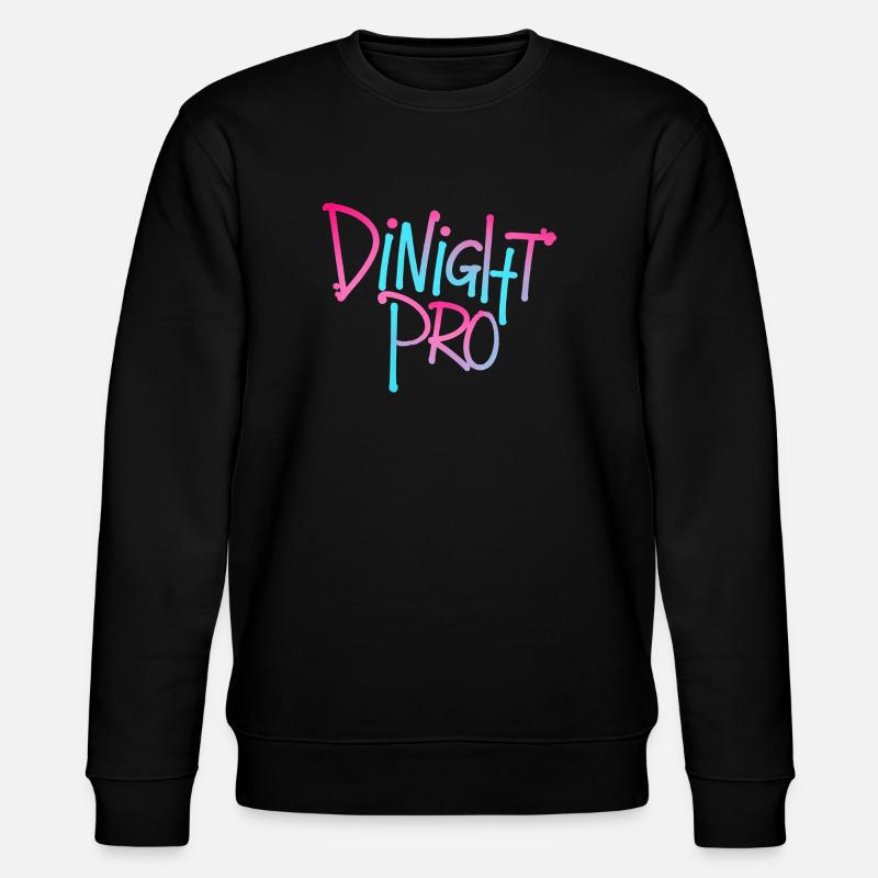 Dinight Pro Neon Gradient - Stanley/Stella CHANGER Unisex Organic Sweatshirt - black