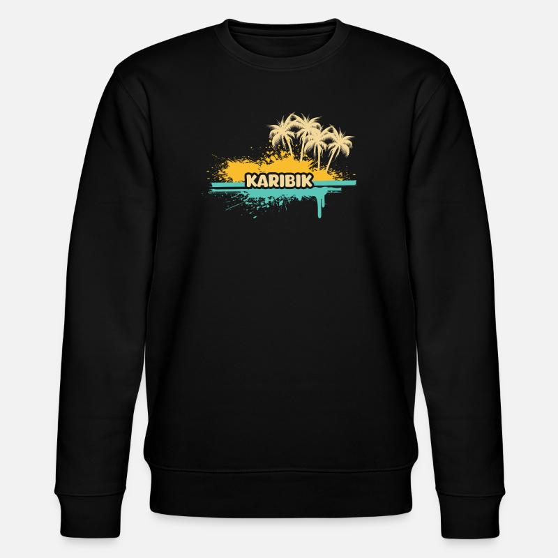 Urlaub Karibik - Stanley/Stella Unisex Bio-Sweatshirt CHANGER  - Schwarz