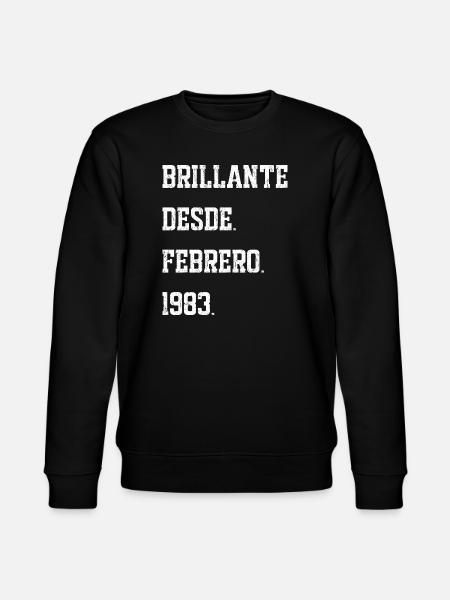 Birthday: February 1983 - Stanley/Stella CHANGER Unisex Organic Sweatshirt - black