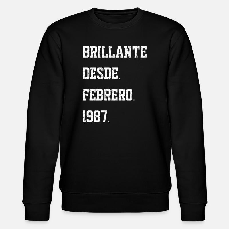 Date de naissance : février 1987 - Sweat bio CHANGER Stanley/Stella Unisexe - noir