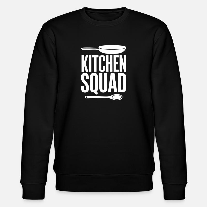  Kitchen Squad Kochteam Küchencrew Hobbyköche - Stanley/Stella Unisex Bio-Sweatshirt CHANGER  - Schwarz