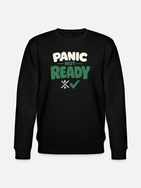 Calmness beats panic, lifestyle, - Stanley/Stella CHANGER Unisex Organic Sweatshirt - black