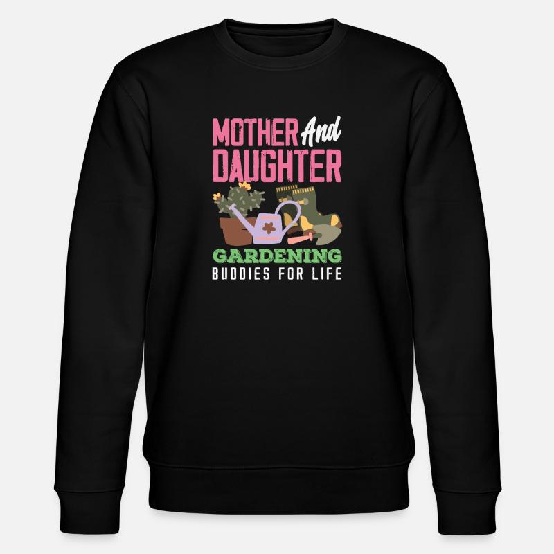 Mutter-tochter-pflanzenliebhaberin Gartenarbeit - Stanley/Stella Unisex Bio-Sweatshirt CHANGER - Schwarz