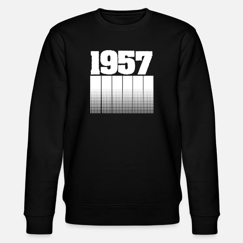 1957 1957 - Stanley/Stella CHANGER Unisex Organic Sweatshirt - black