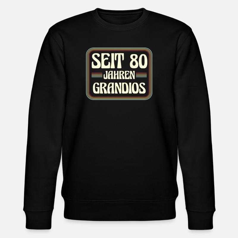 80 ans Anniversaire 80 - Sweat bio CHANGER Stanley/Stella Unisexe - noir