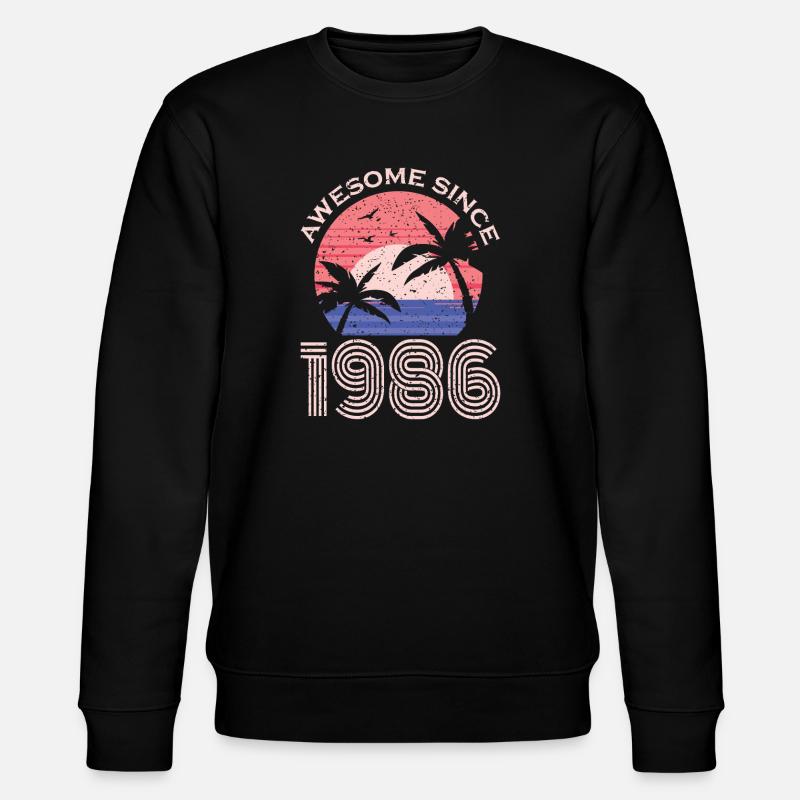 Aloha Sunset 1996 Retro - Stanley/Stella Unisex Bio-Sweatshirt CHANGER  - Schwarz