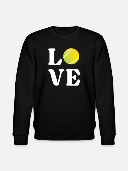 Tennis-Liebhaber - Stanley/Stella Unisex Bio-Sweatshirt CHANGER  - Schwarz
