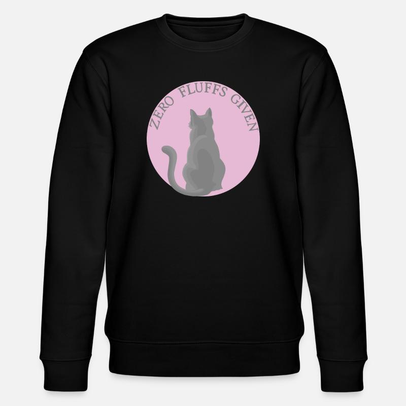 Cat with attitude - Stanley/Stella CHANGER Unisex Organic Sweatshirt - black