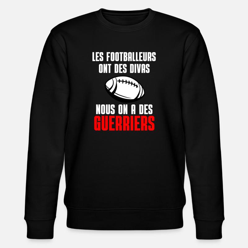 Rugby Guerriers vs Divas Foot - Sweat bio CHANGER Stanley/Stella Unisexe - noir