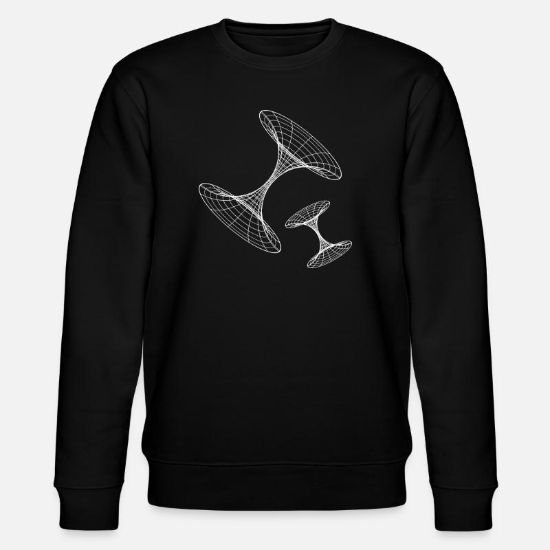 Wireframe Vortex Geometry - Stanley/Stella CHANGER Unisex Organic Sweatshirt - black