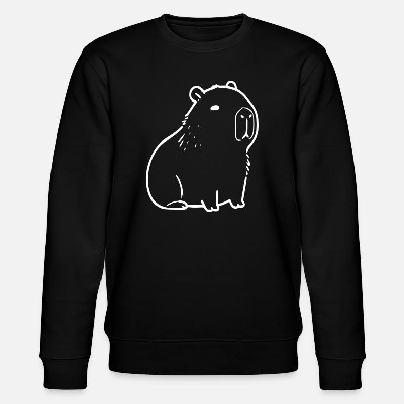 Capybara capybara blanc - Sweat bio CHANGER Stanley/Stella Unisexe - noir