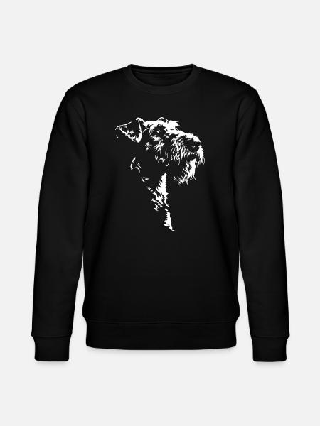Airedale Terrier Silhouette Dog Dog Wilsigns - Stanley/Stella CHANGER Unisex Organic Sweatshirt - black