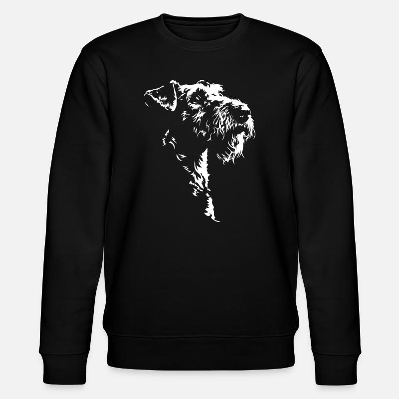 Airedale Terrier Silhouette Chien Wilsigns - Sweat bio CHANGER Stanley/Stella Unisexe - noir