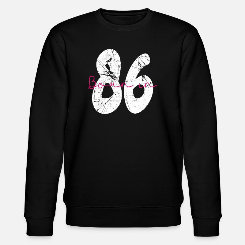 Né en 86 Neon Retro - Sweat bio CHANGER Stanley/Stella Unisexe - noir