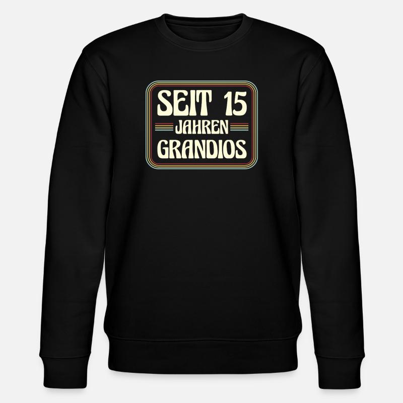 15 ans Anniversaire 15 - Sweat bio CHANGER Stanley/Stella Unisexe - noir