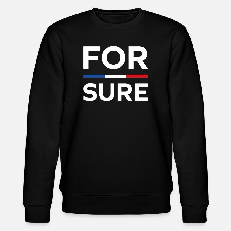 macron For sure - Sweat bio CHANGER Stanley/Stella Unisexe - noir