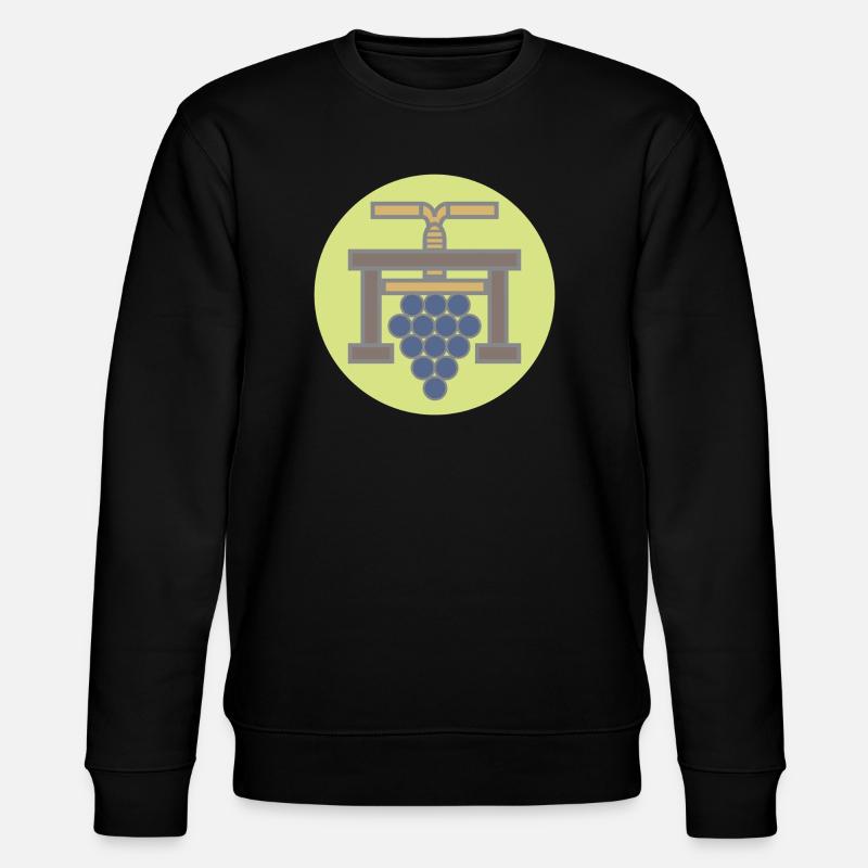 20506_Winzer, Vigneron Grapepresse Millésime - Sweat bio CHANGER Stanley/Stella Unisexe - noir