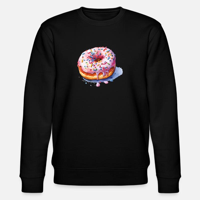 Donut avec des vermicelles - Sweat bio CHANGER Stanley/Stella Unisexe - noir