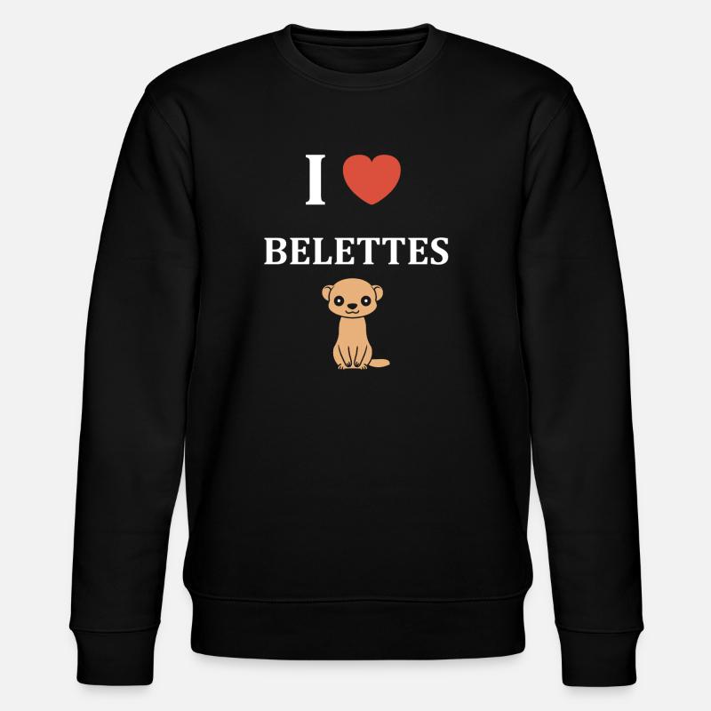 J’adore Belette - Sweat bio CHANGER Stanley/Stella Unisexe - noir