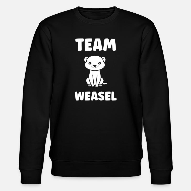 Team Weasel Mascotte Dessin - Sweat bio CHANGER Stanley/Stella Unisexe - noir