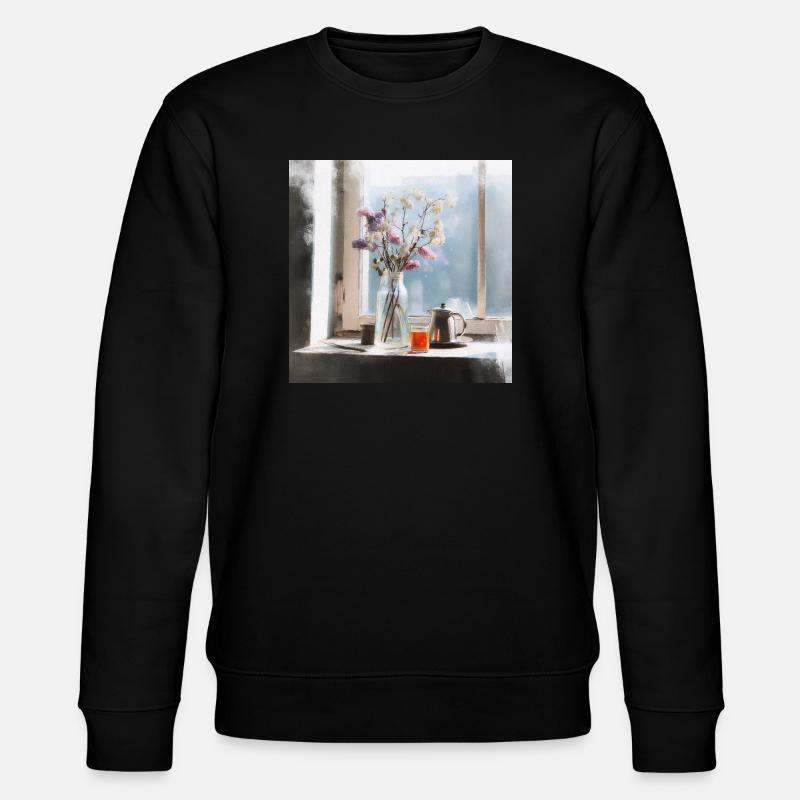 Friedliche Ruhe - Stanley/Stella Unisex Bio-Sweatshirt CHANGER  - Schwarz