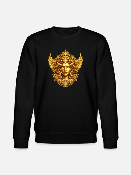 Méduse dorée aux ailes - Sweat bio CHANGER Stanley/Stella Unisexe - noir