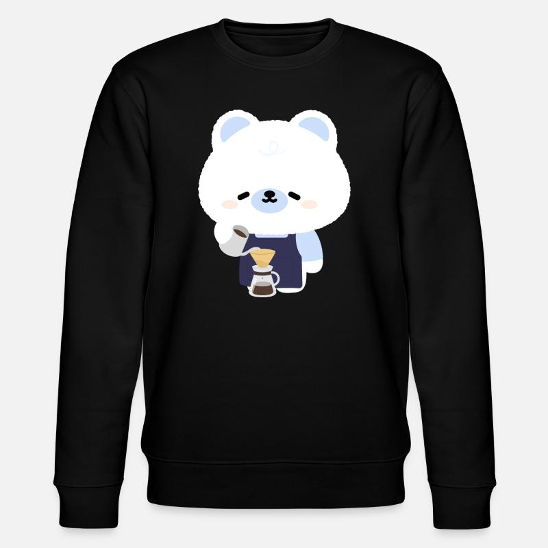 Barista Polar Bear Douillet - Sweat bio CHANGER Stanley/Stella Unisexe - noir