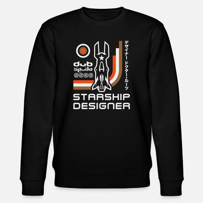 Fusée rétro Starship Designer - Sweat bio CHANGER Stanley/Stella Unisexe - noir
